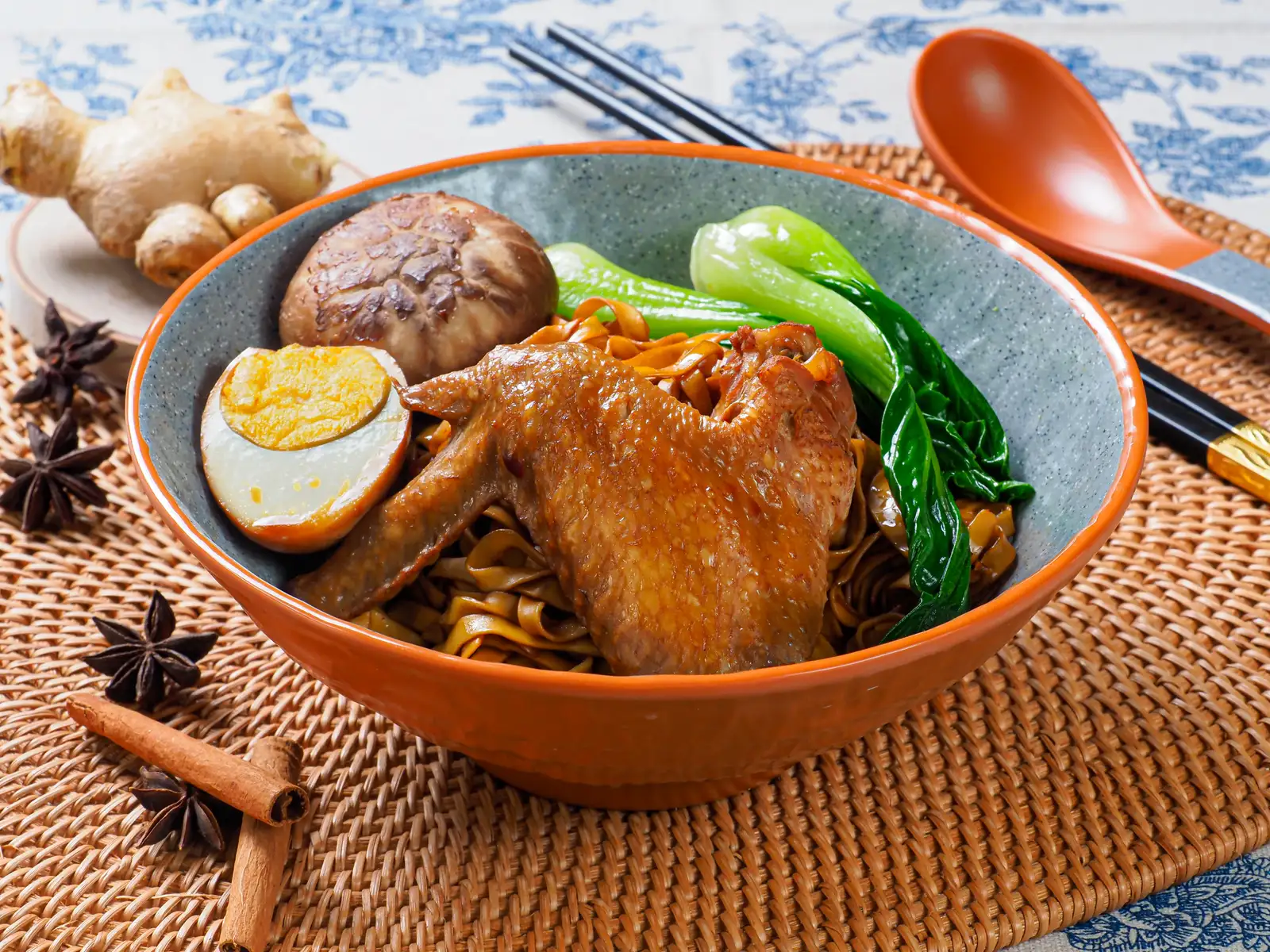 Braised Chicken Wing Noodle